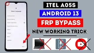 Itel A05s FRP Bypass Without PC Android 13 | Itel A663LC Frp Bypass Remove Google Account Lock 2024