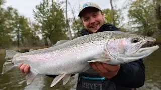 FLOAT FISHING for STEELHEAD // Bobber Down Steelhead Fishing in Michigan