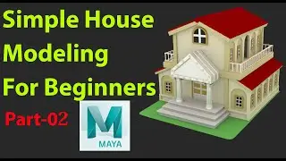 Beginner Maya 3d Tutorial - how to model a house part02