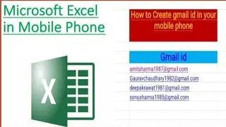 #excel #exceltutorial #exceltips How to create gmail id in Excel | Excel mai gmail id kaise banaye