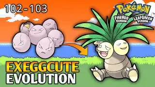 How To Evolve Exeggcute Into Exeggutor In Pokemon Fire Red & Leaf Green | Kanto Pokedex