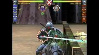 Knight Storm iOS and Android Battle SerAndrey vs MALAGANT