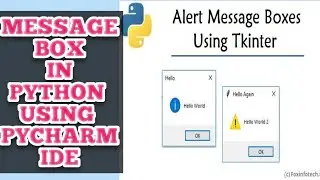 Message box python  | How to use Message Box Python  | Python MessageBoxes vscode | #3