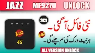 Jazz MF927u Unlock | How To Unlock Jazz MF927u Device All Network Sim | Zte MF927u Device Unlock