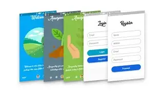 Login and Registration Screen With Intro Slider in Flutter || Amazevalley