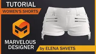 Шорты Женские\Women's shorts Marvelous Designer Project