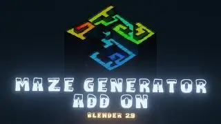 Cool Maze Generator Add-on for Blender 2.9!