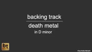 backing track death metal in D minor