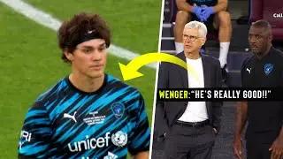 Noah Beck Impresses Arsene Wenger in England XI vs World XI