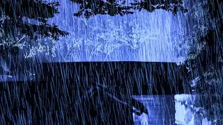 Real Rain & Thunderstorm Sounds for Sleep, Relax, Study | Sound Rain on Old Roof & Powerful Thunder