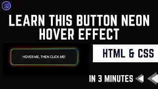 Can You Design This CSS Neon Button Hover Effect ? | HTML CSS | #cssanimation