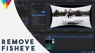 Remove Fisheye Effect from Videos using HitFilm Express