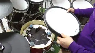 Test snare DIY multiple trigger (ATV aDrums style) with Pearl Mimic Pro