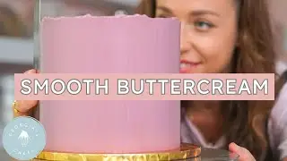 NO AIR BUBBLES! How to Smooth out Buttercream on Your Cake | Georgia's Cakes