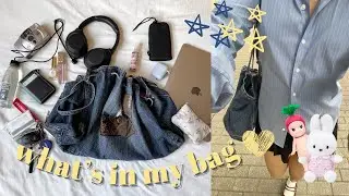 what's in my everyday bag 🎧🤍 | uni student edition