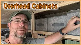 HOW TO BUILD OVERHEAD CABINETS FOR A DIY CAMPER VAN : A quick, easy and lightweight storage solution