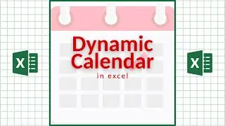 Dynamic Calendar in Excel‼️ 