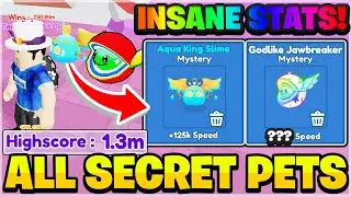 I GOT THE SECRET AQUA KING SLIME & JAWBREAKER IN ROBLOX RACE CLICKER *INSANE*