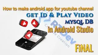 Create android app for YouTube channel using android studio  - play video  in another activity Final