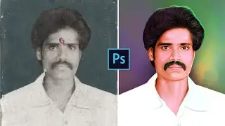 Photo restoration and B&W to color in photoshop