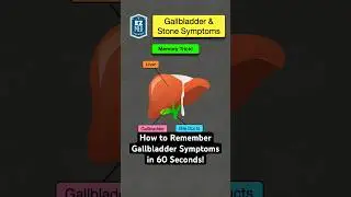 🔥 How to Remember Gallbladder Symptoms in 60 Seconds! [Gallstone Pain]