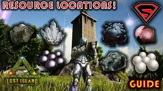 ARK LOST ISLAND RESOURCE LOCATIONS - SILICA PEARLS, BLACK PEARLS, OIL, CEMENTING PASTE AND MORE...