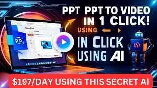 PPT To Video In 1 Click Using AI | PDF To Video In 1 Click Using AI