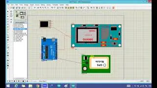 Sending GPS location data over GSM | Proteus Simulation