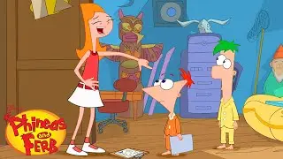 Candace Doesn't Believe in Santa 🎅 | Phineas and Ferb | Disney XD