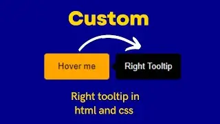 Custom right tooltip using html and css tooltippurecss