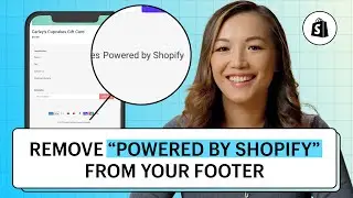 How to Remove Powered by Shopify from Your Footer || Shopify Help Center