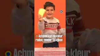 Achmed kan de kleur van de kaart raden, zonder te kijken | Kijk Mij Nou | Kindertijd KRO-NCRV