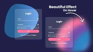 Animated Login Form using HTML and CSS Only | Transparent Login Page