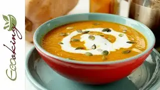 🔥 Пряный тыквенный суп-пюре / вкусный, легкий, сытный  / постный