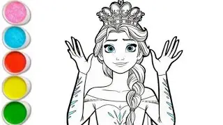 How to draw Queen Dinsely princess from Frozen | Frozen drawing | Dinsely princess