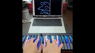 Drawing Sonic With a Piano (Live MIDI Art)