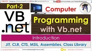 भाग- 2 Programming with Vb.net- Dot Net Framework in Hindi By Arvind