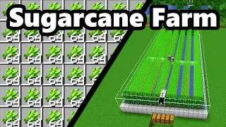 Best Sugarcane Farm in Minecraft 1.21+ | 2500+ items per hour | Fully automatic