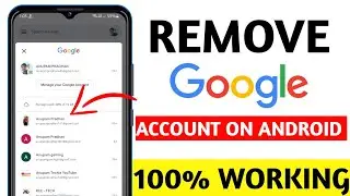 How to Remove Gmail Account from Android Phone | Mobile Se Email Id Kaise Delete Kare [NEW TRICK]