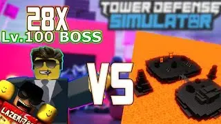 [ROBLOX] Tower Defense Simulator: 28 CROOK BOSSES vs. INFERNAL ABYSS (Challenge 1)