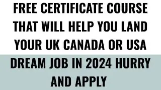 Free certification courses to get caregiver jobs with visa sponsorship in Canada | Boost Your CV NOW