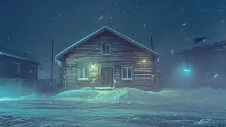 Whistling Snowstorm Noises & Fierce Wind Roar in Lonely Urban Neighbourhood┇Sounds to Sleep & Relax