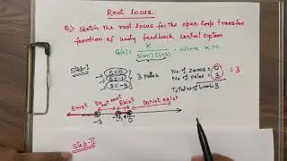 Root locus sketch with 3 poles and finding stability condition.