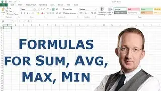 Excel Formulas for Sum, Average, Max and Min