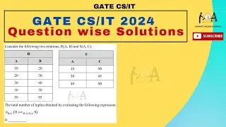 GATE CS 2024 Question - Wise Solutions | DBMS | Tuples