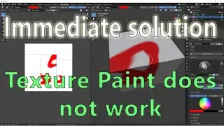 Immediate Solution, texture paint does not work. Recalculate Outside, Blender 2.91