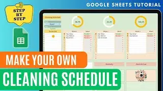 How to Create a Personalized Cleaning Schedule in Google Sheets | Simple and Easy Template.