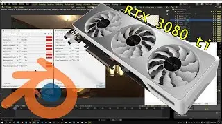 Gigabyte Vision RTX 3080 ti Blender Rendering Test