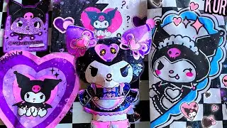 [💜paper diy💜] KUROMI BLIND BAG ASMR 💜 Skincare Outfit Transformation