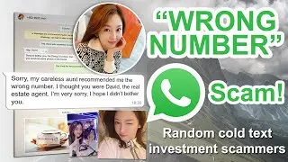 Pretty Chinese girl WhatsApp scam - investment fraudsters try their luck